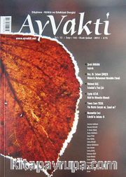 Ayvakti Aylık Düşünce-Kültür ve Edebiyat Dergisi Sayı:142 Ocak - Şubat 2013