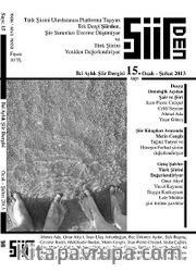 Şiirden İki Aylık Şiir Dergisi Sayı:15 Ocak - Şubat 2013