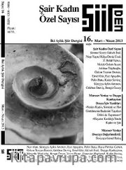Şiirden İki Aylık Şiir Dergisi Sayı:16 Mart - Nisan 2013