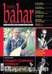 Berfin Bahar Aylık Kültür Sanat ve Edebiyat Dergisi Nisan 2013 Sayı:182