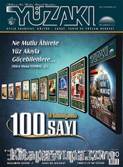 Yüzakı Aylık Edebiyat, Kültür, Sanat, Tarih ve Toplum Dergisi/Sayı:100 Haziran 2013