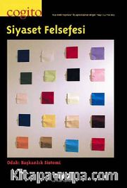 Cogito 74 Üç Aylık Düşünce Dergisi Yaz 2013 Siyaset Felsefesi