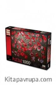 Kırmızı Laleler Puzzle 1000 Parça (Kod:11381)