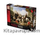 İstanbul'da Köle Pazarı Puzzle 1000 Parça (Kod:11364)