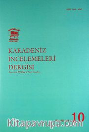 Karadeniz İncelemeleri Dergisi Sayı:10 Bahar 2011
