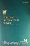Uluslararası Karadeniz İncelemeleri Dergisi Sayı:9 Güz 2010