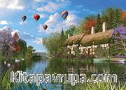 Old River Cottage Puzzle 1000 Parça (Kod:11272)