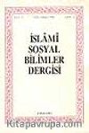 İslami Sosyal Bilimler Dergisi 1994 Cilt:2 Sayı:3