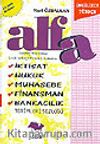 Alfa İngilizce-Türkçe İktisat, Hukuk, Ticaret, Finans Terimleri Sözlüğü 80.000 kelimelik
