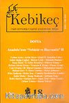 Sayı 18/2004-Kebikeç-İnsan Bilimleri İçin Kaynak Araştırmaları Dergisi