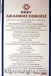 Sayı:31 Bahar 2007 Ekev Akademi Dergisi
