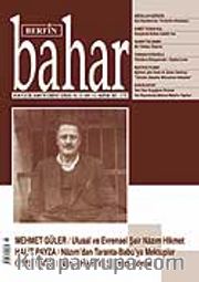 Sayı:112 Haziran 2007 / Berfin Bahar/Aylık Kültür, Sanat ve Edebiyat Dergisi
