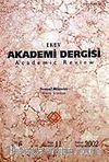 Sayı:11 Bahar 2002 Ekev Akademi Dergisi
