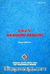 Sayı:3 Kasım 1999 Ekev Akademi Dergisi