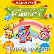 Çocuklar İçin Sayılarla Eğitici Oyunlar Boyama Kitabı