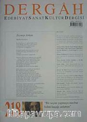 Nisan 2008, Sayı 218, Cilt XVIII / Dergah Edebiyat Sanat Kültür Dergisi