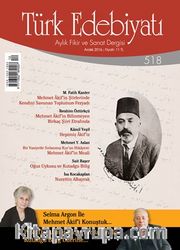 Türk Edebiyatı Aylık Fikir ve Sanat Dergisi Aralık 2016 Sayı 518