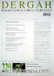 Haziran 2008, Sayı 220, Cilt XVIII / Dergah Edebiyat Sanat Kültür Dergisi