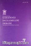 Uluslararası Karadeniz İncelemeleri Dergisi Sayı:7 Güz 2009