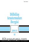 Dilbilim Araştırmaları Dergisi 2013/2