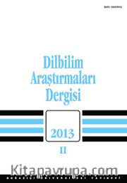 Dilbilim Araştırmaları Dergisi 2013/2