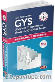 2014 MEB Personelinin GYS Görevde Yükselme ve Unvan Değişikliği Sınavı Konu Anlatımlı Soru Bankası