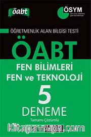 2014 KPSS ÖABT Fen Bilimleri Fen ve Teknoloji Tamamı Çözümlü 5 Deneme