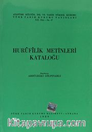Hurufilik Metinleri Kataloğu