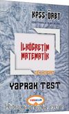 2017 KPSS ÖABT İlköğretim Matematik Çek Kopart Yaprak Test