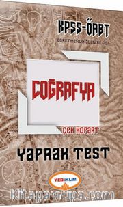 2017 KPSS ÖABT Coğrafya Çek Kopart Yaprak Test