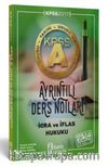 2017 KPSS A Grubu İcra ve İflas Hukuku Ayrıntılı Ders Notları 