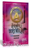 2017 KPSS A Grubu Medeni Hukuk Ayrıntılı Ders Notları 