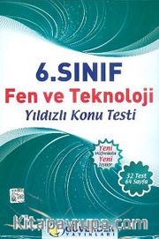 6. Sınıf Fen ve Teknoloji Yıldızlı Konu Testi (32 Test 64 Sayfa)