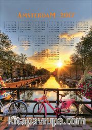 2017 Takvimli Poster - Şehirler - Amsterdam