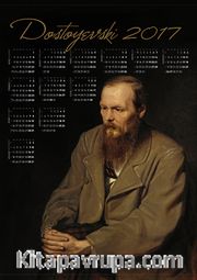 2017 Takvimli Poster - Yazarlar - Dostoyevski