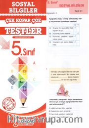 5. Sınıf Sosyal Bilgiler  Test Çek-Kopar-Çöz