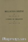Belleten Dizini I.(Cilt I-XXV, Sayı I-100)