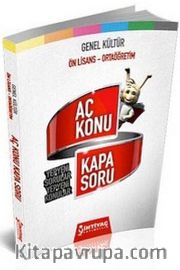 2014 KPSS Genel Kültür Ön Lisans Ortaöğretim Aç Konu Kapa Soru