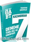 2017 ÖABT Türk Dili ve Edebiyatı Öğretmenliği Tamamı Çözümlü 7 Deneme