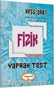 2017 KPSS ÖABT Fizik Çek Kopart Yaprak Test