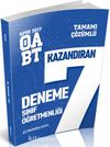 2017 ÖABT Sınıf Öğretmenliği Tamamı Çözümlü 7 Deneme