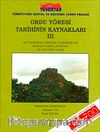Ordu Yöresi Tarihinin Kaynakları III