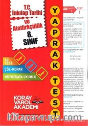 8. Sınıf T.C İnkılap Tarihi ve Atatürkçülük Yaprak Testi