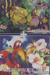 Papağanlar Çiçekler Denizde Akvaryum 2x1000 Puzzle (Kod:40127)