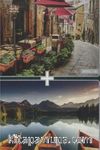 Vintage Cafe Montain Lake 2x1000 Puzzle (Kod:40128)