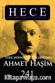 Sayı:241 2017 Ocak Hece Aylık Edebiyat Dergisi Dosya Türk Şiirinin Yıldızlarından Ahmet Haşim Özel Sayısı