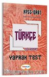 2017 KPSS ÖABT Türkçe Çek Kopart Yaprak Test