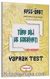 2017 KPSS ÖABT Türk Dili ve Edebiyatı Çek Kopart Yaprak Test