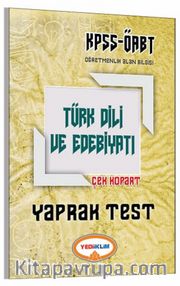 2017 KPSS ÖABT Türk Dili ve Edebiyatı Çek Kopart Yaprak Test