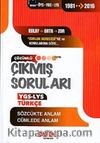 YGS Türkçe (Sözcükte Anlam-Cümlede Anlam) Çıkmış Soruları